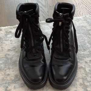 Saint Laurent Paris “William” Double Laced Combat Boot size 39